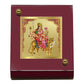 Diviniti 24K Gold Plated Kushmanda Mata Frame For Car Dashboard, Home Decor, Puja & Gift (5.5 x 6.5 CM)