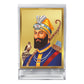 Diviniti 24K Gold Plated Guru Gobind Singh Frame For Car Dashboard, Home Decor, Table (11 x 6.8 CM)