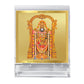 Diviniti 24K Gold Plated Tirupati Balaji Frame For Car Dashboard Décor, Home Decor, Puja, Gift (5.8 x 4.8 CM)