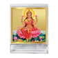 Diviniti 24K Gold Plated Lakshmi Ji Frame For Car Dashboard, Home Decor, Puja Room, Gift (5.8 x 4.8 CM)