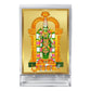 Diviniti 24K Gold Plated Meenakshi Frame For Car Dashboard, Home Decor, Table, Worship (11 x 6.8 CM)