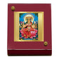 Diviniti 24K Gold Plated Gayatri Mata Frame For Car Dashboard, Home Decor, Table Top, Puja, Gift (5.5 x 6.5 CM)