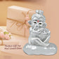 Diviniti 999 Silver Plated Bal Ganesha Idol for Home Decor Showpiece (8 X 6 CM)