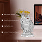 Diviniti 999 Silver Plated Laughing Buddha Statue for Home Decor (10X6.5CM)