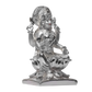 Diviniti Lakshmi Idol for Home Decor| 999 Silver Plated Sculpture of Lakshmi on Square Base| Idol for Home, Office, Temple & Table Decoration| Religious Idol For Prayer, Gift