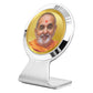 Diviniti 24K Gold Plated Pramukh Swami Frame For Car Dashboard, Home Decor & Gift (6.2 x 4.5 CM)