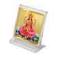 Diviniti 24K Gold Plated Lakshmi Ji Frame For Car Dashboard, Home Decor, Puja Room, Gift (5.8 x 4.8 CM)