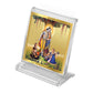 DIVINITI Radhakrishna God Idol Photo Frame for Car Dashboard, Table Décor, Office | ACF 3A Acrylic Frame, 24K Gold Plated Foil|Idol for Pooja, Prayer, Gifts Items (5.8X4.8 cm)